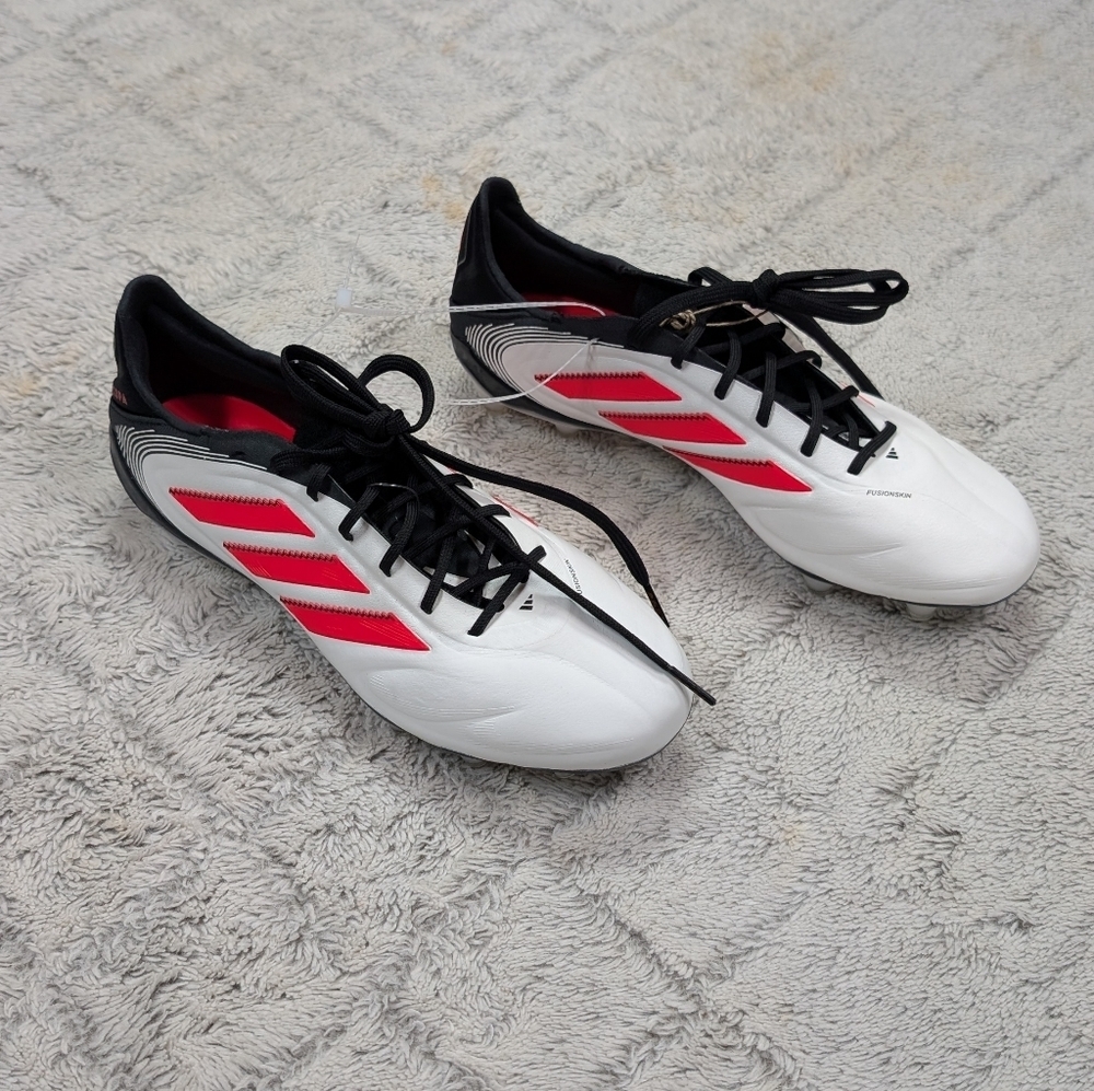Adidas Copa Pure 3 Elite FG Soccer Cleats White Red Womens 8.5 Mens 7.5 ID9037